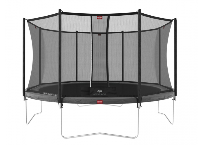 Батут BERG Favorit Grey 380 + защитная сетка Safety Net Comfort  Батут BERG Favorit Grey 380 + защитная сетка Safety Net Comfort