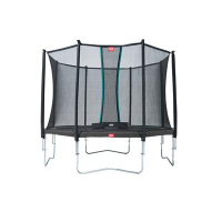 Батут BERG Elite Grey 380 + защитная сетка Safety Net Deluxe