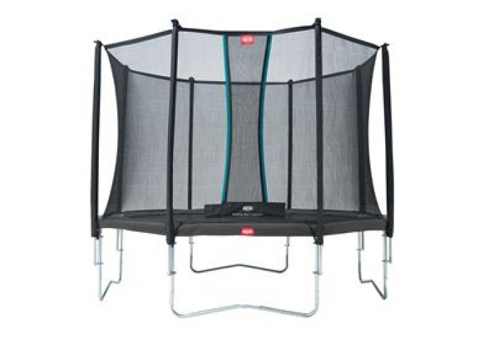 Батут BERG Elite Grey 380 + защитная сетка Safety Net Deluxe Батут BERG Elite Grey 380 + защитная сетка Safety Net Deluxe