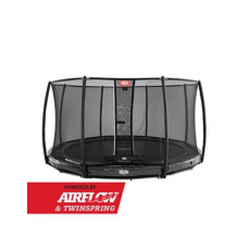 Батут BERG InGround Elite Grey 430 + защитная сетка Safety Net Deluxe  Батут BERG InGround Elite Grey 430 + защитная сетка Safety Net Deluxe
